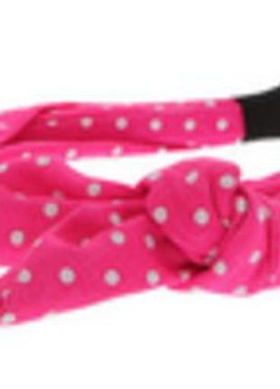 1, обруч для волос для девочки розовый в горошек ruum (сша)
