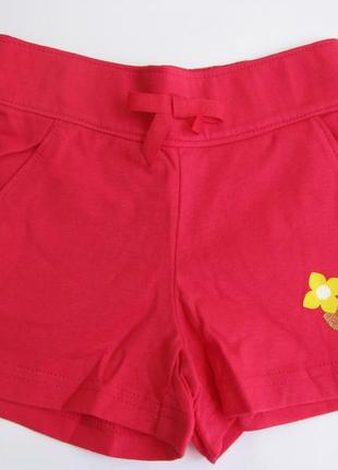 Трикотажные красные шортики с карманами крейзи8  crazy8 размер xs 4т рост 99-107 см