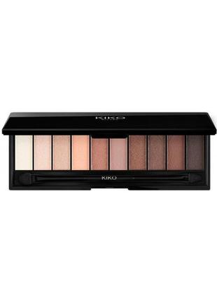 1, палитра теней для век kiko smart eyeshadow palette 02 warm tones оригинал