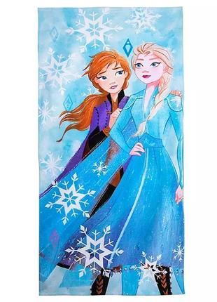 1, банное пляжное полотенце эльза фрозен disney frozen-2 велюровое америка дисней  оригинал1 фото