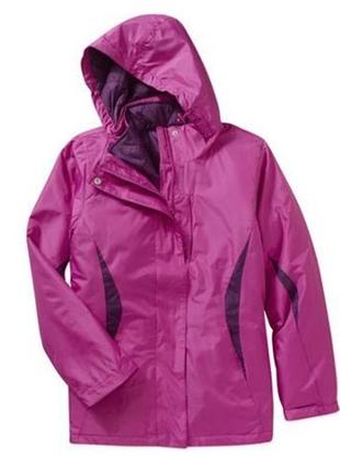 Женская куртка-трансформер 4в1 faded glory размер l (48-50) с двусторонней внутренней  курткой