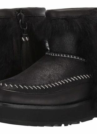 Euro 39 размер us 8 -25 см  ugg угг австралія уггі fluff punk boot натуральні чорні оригінал