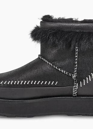 Euro 39 размер us 8 -25 см ugg угг австралия  угги fluff punk boot  натуральные черные оригинал5 фото