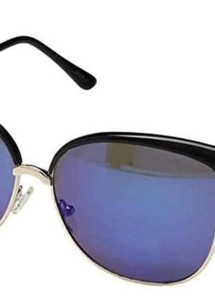 Солнцезащитные очки с зеркальными темно-синими стеклами steve madden стив мадден сша