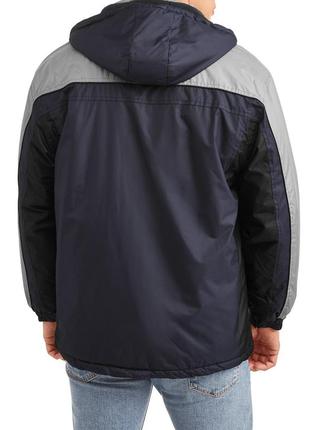Чоловіча зимова куртка на флисовой підбивці із знімним капюшоном climate concepts розмір xlоригинал5 фото