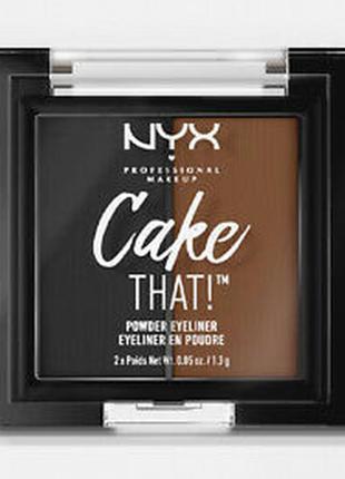 1, тени для подводки глаз nyx cake that powder eyeliner   оригинал сша1 фото