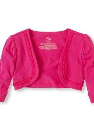 Малинове літній трикотажне болеро рукав 3/4 (розмір 4т) childrensplace (сша)