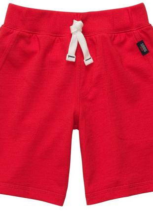 1, тоненькие красные хлопковые  трикотажные шорты размер 18мес картерс  carter's1 фото