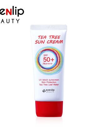 Eyenlip tea tree sun cream spf50 сонцезахисний крем із чайним деревом, 50 г