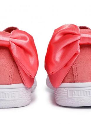 1, удобные  замшевые кроссовки  пума puma suede bow wns  размер us 9 - 25,5 см оригинал4 фото