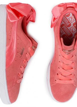 Puma suede bow размер eur 40 - 25,5 см замшевые кроссовки пума оригинал