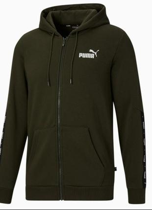 Толстовка чоловіче худі розмір l  puma essentials  флісове флісове фліска пума оригінал