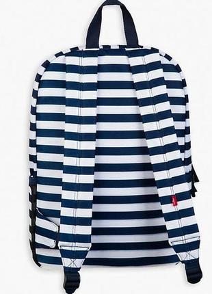 Рюкзак синий в полоску kids bay area levis левис оригинал