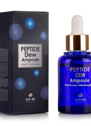 1. ампульная cыворотка для лица с пептидами eyenlip dew ampoule peptide 30 мл оригинал