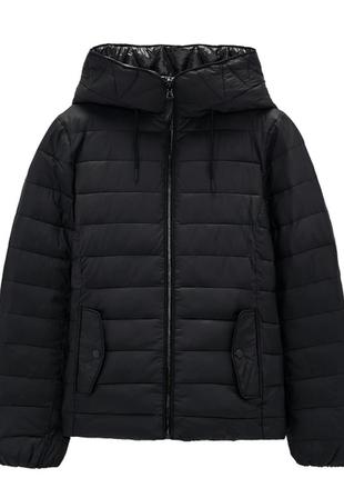 1, демісезонна двостороння куртка з капюшоном зара zara розмір xs оригінал8 фото