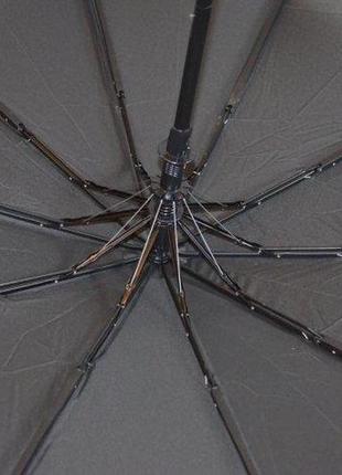 1, чоловіча парасолька напівавтомат «bellissimo» на 10 спиць із фібергласу антивітер4 фото