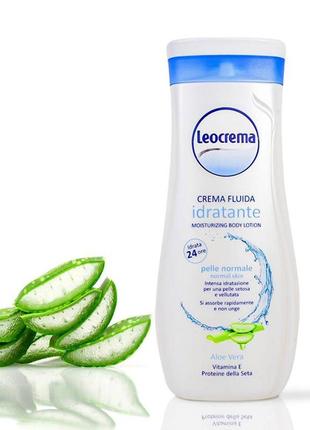 Крем для тела leocrema idratante aloe vera  увлажняющий  250 мл3 фото