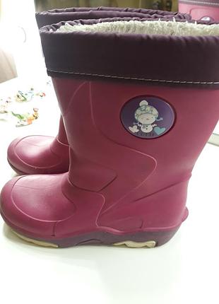 Ризиновые чоботи утеплені 29р 2
