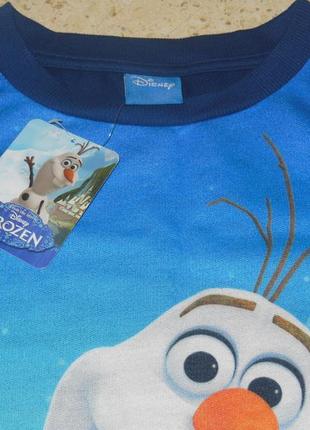 Легкий свитшот, кофта disney long sleeved olaf sweat, р. 9-10 лет.3 фото