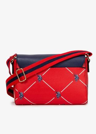 Оригинальная сумка красно-синяя u.s. polo assn❤️ новая яркая кросс-боди2 фото