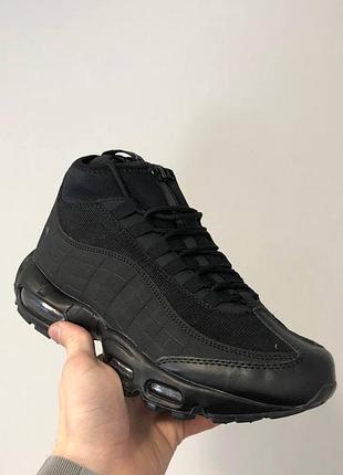 Кросівки nike air max 95 sneakerboot tripple black