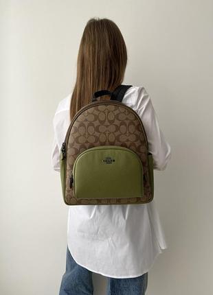 Жіночий брендовий рюкзак coach court backpack оригінал коач коуч ранець на подарунок дружині дівчині