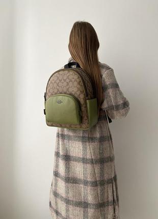 Жіночий брендовий рюкзак coach court backpack оригінал коач коуч ранець на подарунок дружині дівчині4 фото