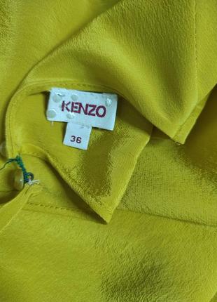 Блуза шовкова гірчична, жовта, шовк7 фото