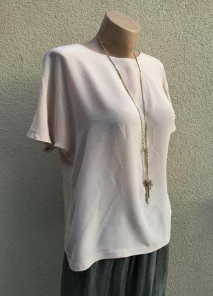 Легкая,комбинированная футболка,блуза-реглан,кофточка,шёлк4 фото