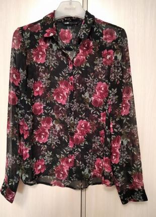 Блуза жіноча з квітковим принтом