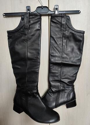 Сапоги ботфорты високі нові