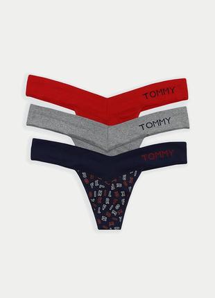 Гладкі трусики тонг tommy hilfiger