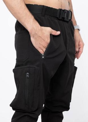 Карго брюки из супер материала софтшелл с микрофлисом (водо-витронепроницаемый).6 фото