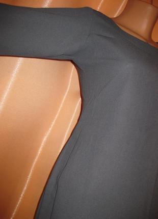 Елегантна класична силуетна закрита сукня туніка сіракм1445 з високими розрізами від стегон по боках6 фото