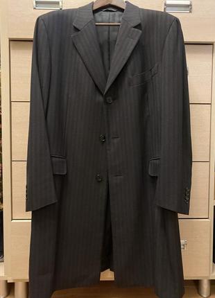 Мужское шерстяное пальто canali. италия. 54-56р.1 фото