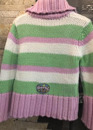 Очень красивый вязаный свитер5 фото