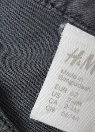 H&m. бодік батником, регланом. на 2-4 місяці.4 фото