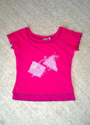 38р. малиновая футболка-блузка vango