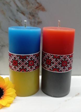 Свічки, свічки українські, патріотичні свічки2 фото