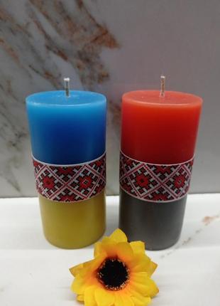 Свечи, свечи украинские, патриотические свечи4 фото