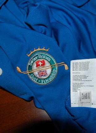 Футболка сорочка-поло adidas golf polo swiss — british, на 52 р-р. (l)8 фото