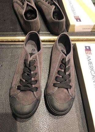 Вельветовые кеды  от american river. р-ры  36-38-39-41