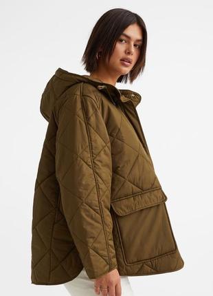 Стьобана куртка оверсайз h&m