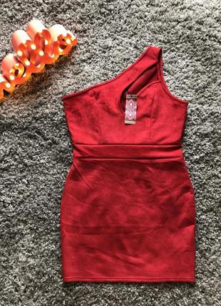 Платье замшевое мини 4