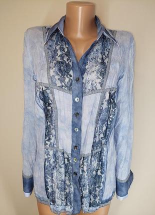 Сорочка блуза тай дай мереживо