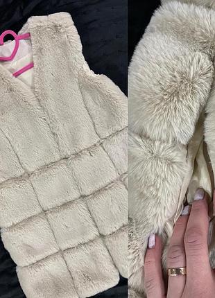 Жилетка из эко меха