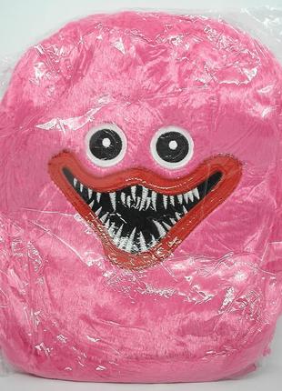Портфель рюкзак м'який дитячий одне відділення кісі місі хагі вагі poppy playtime рожевий6 фото