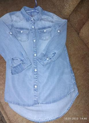 Next джинсове плаття сорочка 116-122