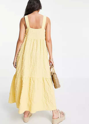 Asos design сукня- сарафан з фактурної тканини м3 фото