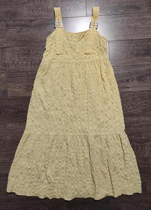 Asos design сукня- сарафан з фактурної тканини м4 фото
